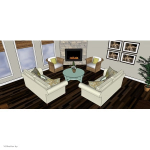 Где устанавливают камин?