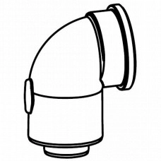 Элемент подключения дымохода к котлу Buderus DN60/100 отвод 87°