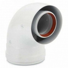 Колено 90° Viessmann VST7194836 (DN 60/100, PP)