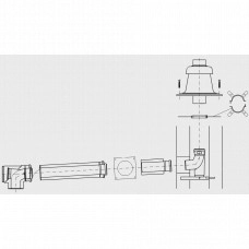 Комплект дымоудаления Buderus GA-K для котлов Logamax GB172 (35-42 кВт) DN 80/125