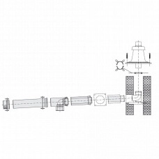 Комплект дымоудаления Buderus GAL-K для котлов Logamax GB162 DN 110/160