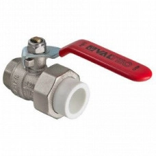 Кран шаровой латунный с переходом на полипропиленовую трубу Valtec 40х1 1/4 вн. р. (с полусгоном)