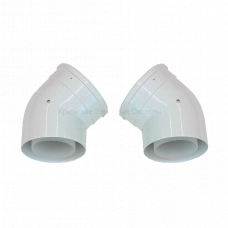 Отвод Vaillant 45° концентрический DN 110/160 PP, комплект 2 шт