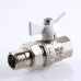 Шаровой кран Valtec Base с полусгоном 1/2 вн.р - нар.р. белая рукоятка