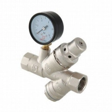Подпиточный клапан Valtec с фильтром и манометром 1/2