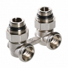 Узел угловой Valtec 1/2" x 3/4" (евроконус) для нижнего подключения радиатора