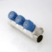 Коллектор Valtec с регулировочными вентилями, 3/4"х3 вых. 1/2" нар.