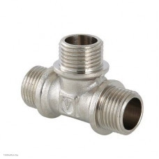 Тройник латунный Valtec с нар.р. 1/2"