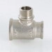 Тройник латунный Valtec с переходом на нар.р. 3/4"-1/2"-1/2"
