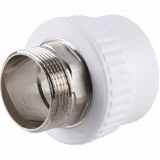 Муфта полипропиленовая Kalde с переходом на нар. р. 110х4 под ключ