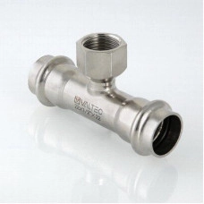 Пресс-тройник из нержавеющей стали Valtec вн. р. 22 мм x 3/4