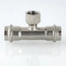 Пресс-тройник из нержавеющей стали Valtec вн. р. 22 мм x 3/4