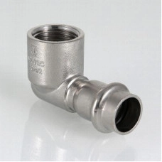 Пресс-угольник 90° из нержавеющей стали Valtec вн. р. 15 мм x 1/2