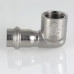Пресс-угольник 90° из нержавеющей стали Valtec вн. р. 22 мм x 3/4