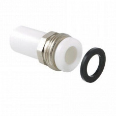 Штуцер полипропиленовый Valtec с накидной гайкой нар.р. 20x3/4