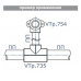 Тройник полипропиленовый переходной Valtec 110-90-110 мм