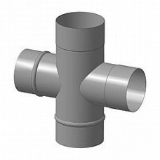 Четверник дымохода стального утепленного 90° Ferrum 1/0,5 мм d 230/330