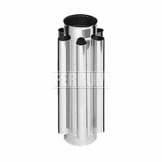 Дымоход-конвектор Ferrum f1101 1,0 м / 0,8 мм d 110 мм