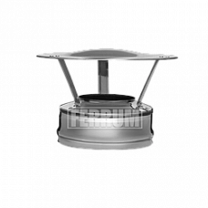 Оголовок сэндвич-дымохода Ferrum f3104 (430/0,5 + нерж.) d 120/200 мм