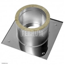 Потолочно проходной узел составной Ferrum f3412 стального дымохода 0,5 мм d 200 мм