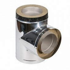 Тройник дымохода стального утепленного Ferrum 1/0,5 мм 90° d 250/350