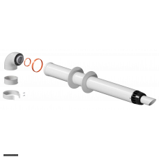 Комплект дымохода универсальный антилёд Krats KTL-01-1 (60/100 1220мм)