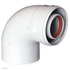 Отвод коаксиальный Ariston 3318003 (90°, M/F Ø60/100)