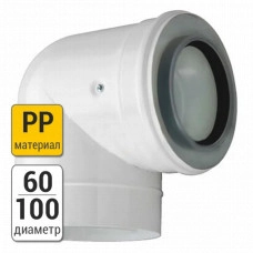 Поворот 87 коаксиальный Bosch 100009229239  (60/100, для CONDENS 14-28)