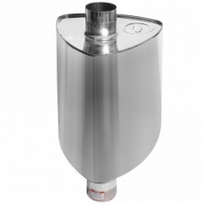 Бак Ferrum f0710 "Комфорт" (AISI 201/1.0) треугольный на трубе 67л Ф115