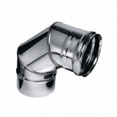 Колено-ревизия угол 90° Ferrum f6138 (430/0,8 мм / эмаль /600° черная) d 130