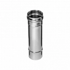 Труба дымохода Ferrum f6106 1,0 м (430/0,8 мм / эмаль /600° черная) d 130