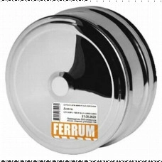 Заглушка внешняя д/трубы Ferrum f1205 (430/0,5 мм) d 125 (нижняя)