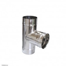 Тройник-Д 90° отвод по дыму (мама) Ferrum f4512 (430/0,5мм) d 200
