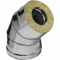 Колено 135° (45°) утепленное Ferrum f4144 (430/0,8мм + оц.) d 130х200