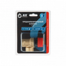 Предохранительный клапан 1/2" 1,5 Бар AV Engineering AVE3690115