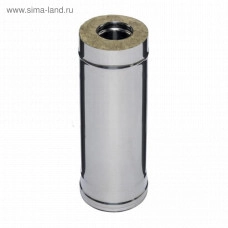 Труба дымохода утепленного Ferrum f4046 1,0м (430/0,8мм + оц.) d 150х250