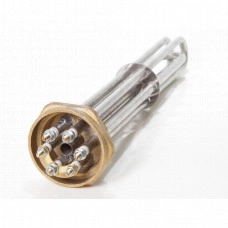 ТЭН трубчатый для электрокотла Tenko 7500 Вт/220В крепление гайка латунная 1,5" L=370мм