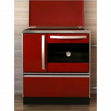 Плита на дровах MBS Royal 720 Plus P (с крышкой) красная