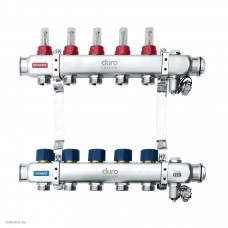 Коллектор Duro System для центр. отопл. 1" R-2-секционный, нерж. ст. E-D/S-RN-CO-2