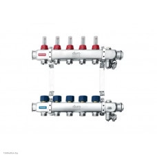 Коллектор Duro System для центр. отопл. 1" R-7-секционный, нерж. ст. E-D/S-RN-CO-7