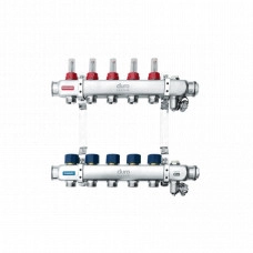 Коллектор Duro System напольного отопления 1" R-4-секционный, нерж. ст. E-D/S-RN-OP-4