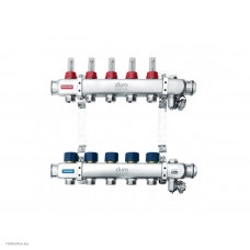 Коллектор Duro System с регулировочными клапанами 1" R-10-секционный, нерж. ст. E-D/S-RN-ZR-10
