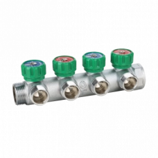 Коллектор Gappo G1002.04 (регулируемый, евроконус, ВР-НР, 1x3/4x4 вых)