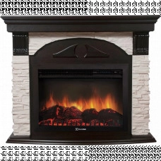 Портал Firelight Torre 25S (камень белый, венге)