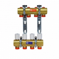 Коллектор Giacomini R553E 1"x3/4"E/11 контуров