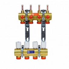 Коллектор Giacomini R553F 1"x3/4"E/2 контуров, с расходомером