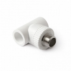 П/П Тройник комб. НР 25х3/4 белый PRO AQUA PA25014P