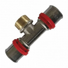 Пресс тройник с НР переход. 20х3/4"х20 Aquasfera 027-8862