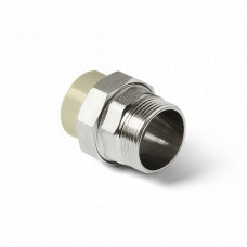 П/П Муфта комб. с разборным соед. НР 40х1 1/4 серая PRO AQUA Турция PA21020G