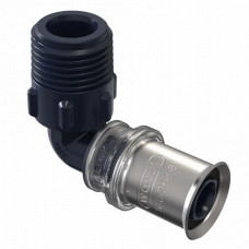 Пресс отвод с НР 16х1/2" TIGRIS K5 Wavin 265010100